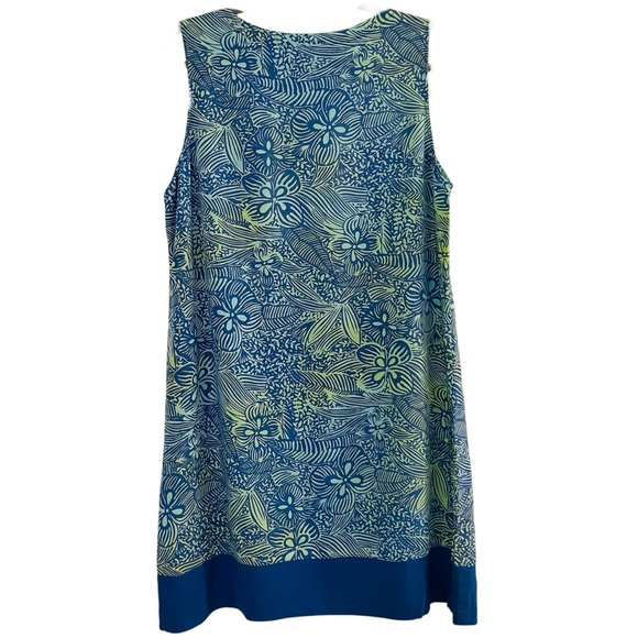Blue Ginger Hawaiian Designs sleeveless scoop neck dress Women’s size Large. - Picture 2 of 6
